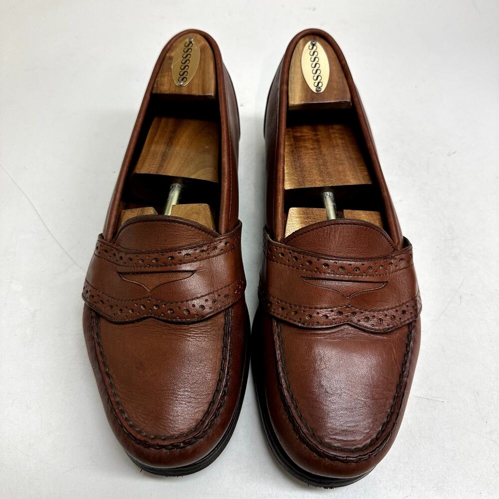 RESOLED Rancourt & Co x Polo Ralph Lauren Penny Loafers Made in Maine USA 9 D